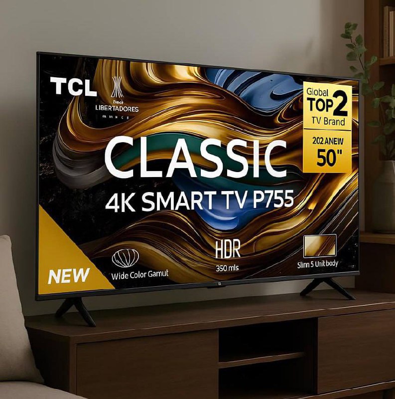 TCL LED SMART TV 50” P755 4K UHD GOOGLE TV