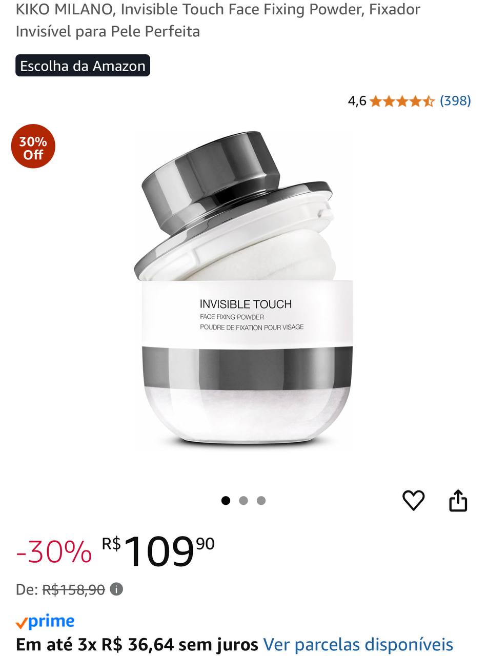 KIKO MILANO, Invisible Touch Face Fixing Powder, Fixador Invisível para Pele Perfeita