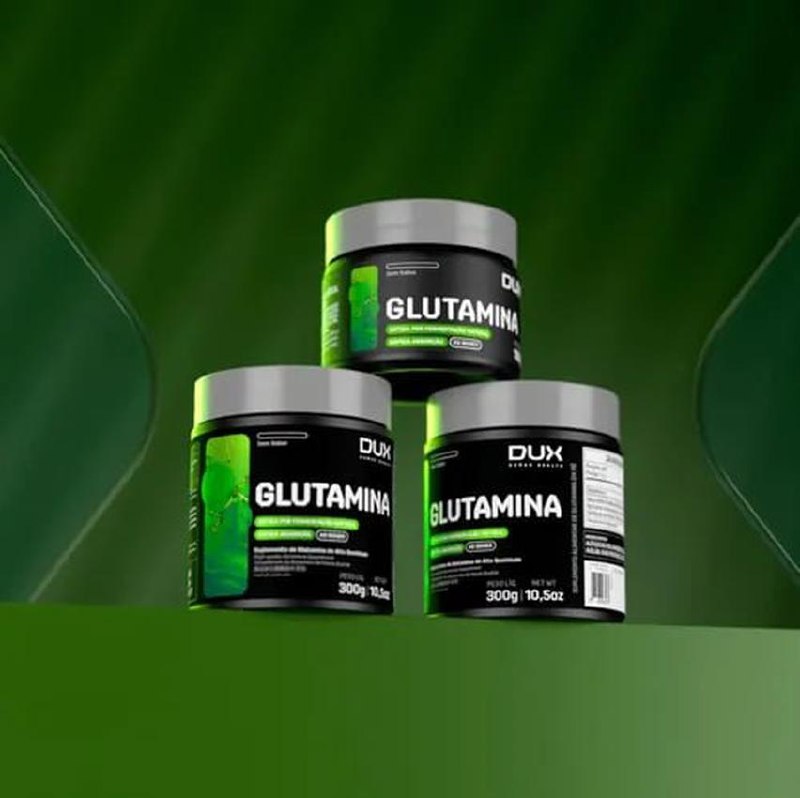 Glutamina - Pote 300g Dux Nutrition Sabor Natural