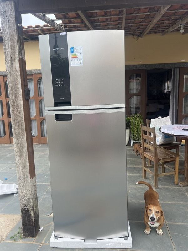 Geladeira/Refrigerador Brastemp Frost Free Duplex - Prata 463L BRM55FK