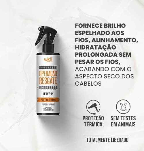 Widi Care Finalizador Leave-in Protetor Térmico Operação Resgate 200ml