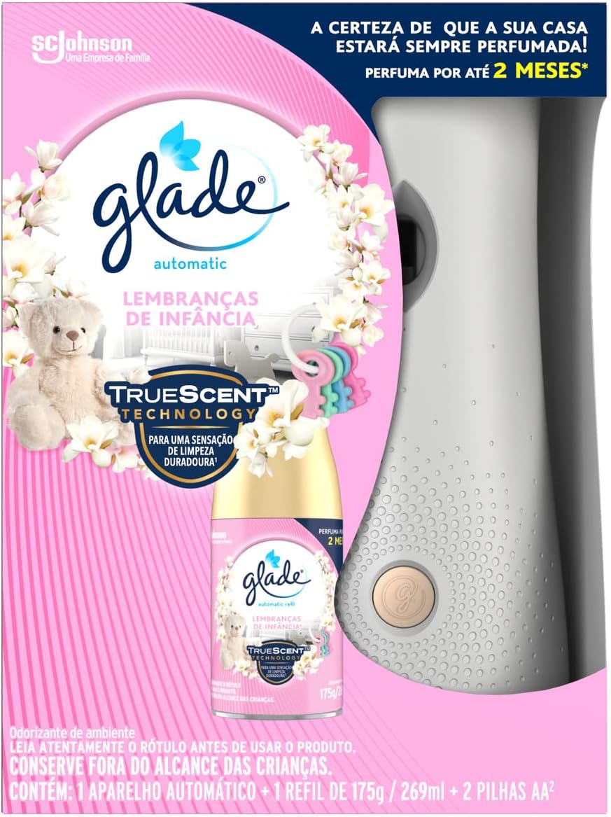 glade Desodorizador Glade Automatic Spray Aparelho + Refil Lembrança De Infância 269Ml