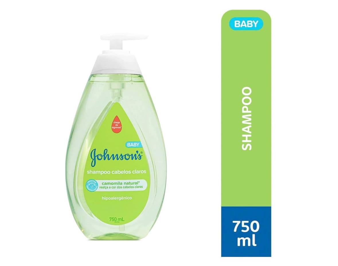 Johnson's Baby Shampoo Para Bebê Para Cabelos Claros, 750ml