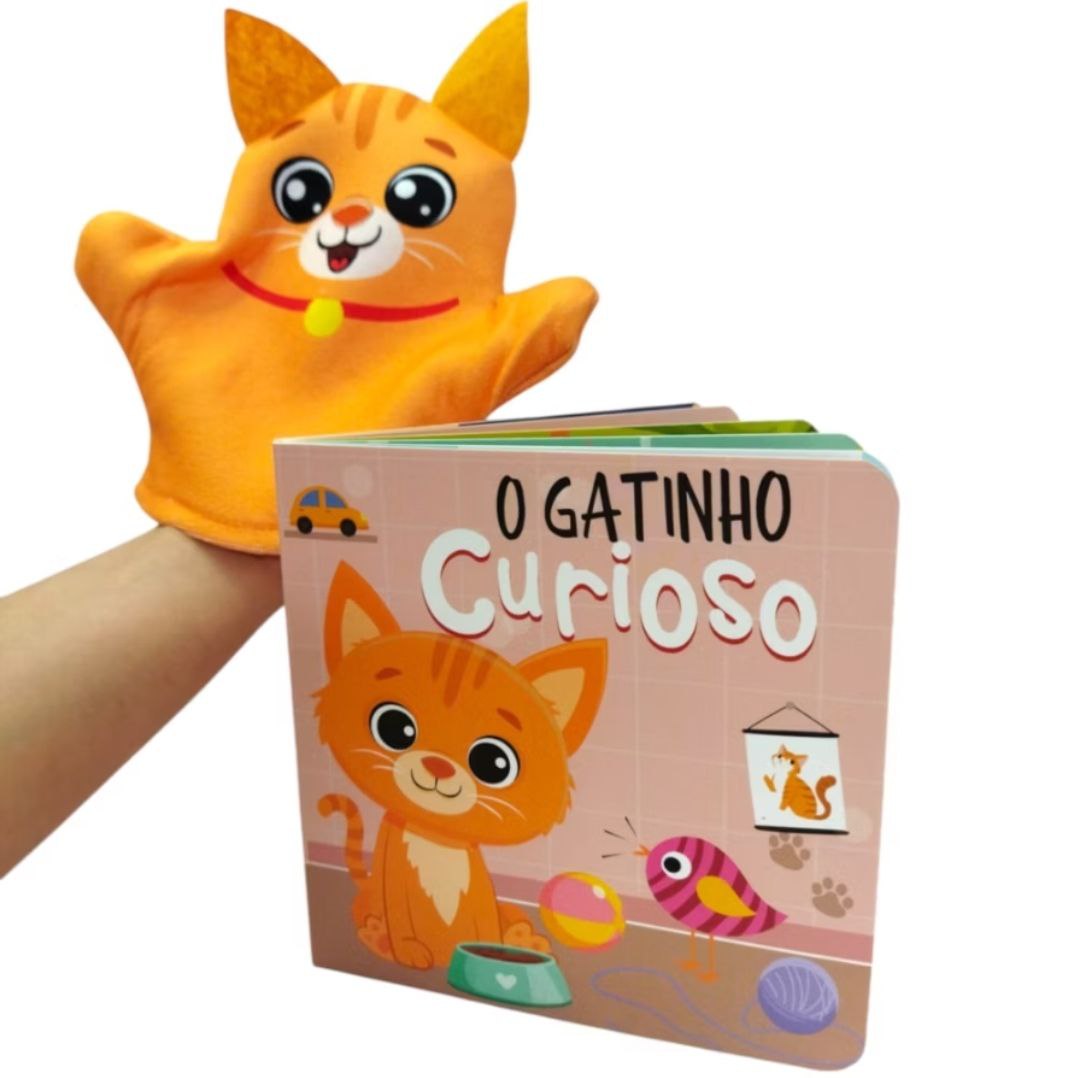 Livro Infantil com Fantoche Bichinhos