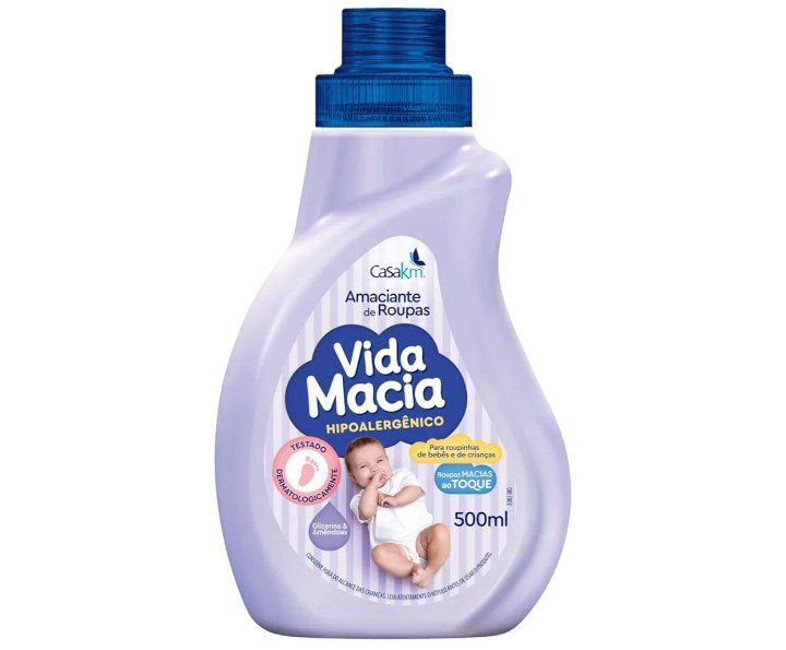 Casa Km Amaciante Vida Macia Glicerina & Amêndoas 500Ml