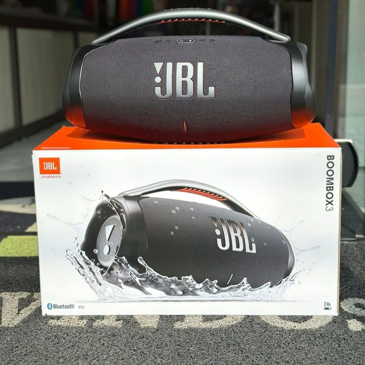 Caixa de Som JBL Boombox 3 Bluetooth Amplificada Portátil 80W RMS