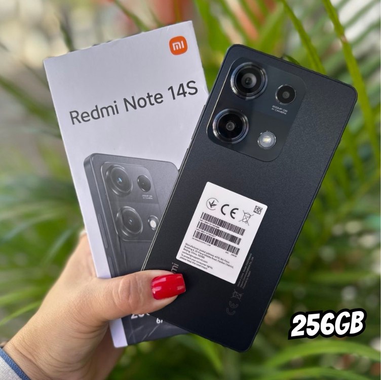 Xiaomi Redmi Note 14S 4G NFC Midnight Black (Preto) 8GB 256GB ROM [ 2502FRA65G ]