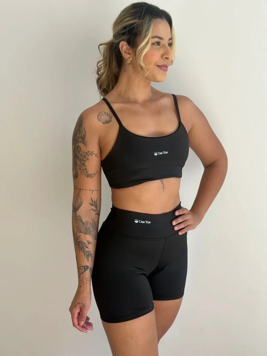 Conjunto Fitness Top + Short UseYas