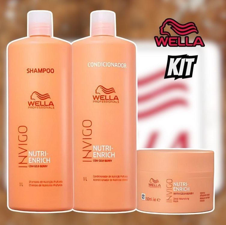 Wella Invigo Nutri Enrich Sh E Cond 1l, Máscara 150ml