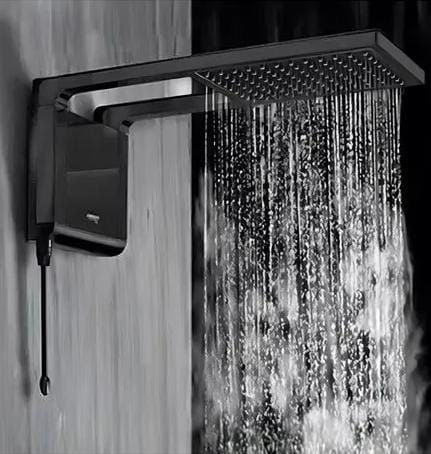 Chuveiro Elétrico De Parede Lorenzetti Acqua Ultra Storm Preto 7.8kw 220 V
