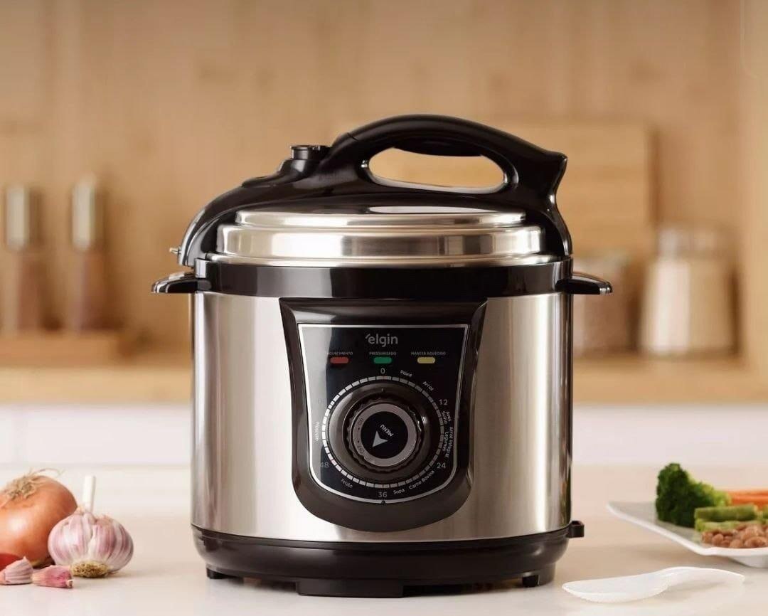 Panela Pressão Elétrica Elgin 42ppr 4 Litros 840w Aço Inox
