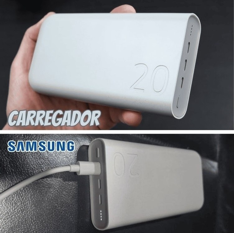 Bateria Carregador Portatil 3x USB-C 20000mAh Super Rapida 45W - Samsung