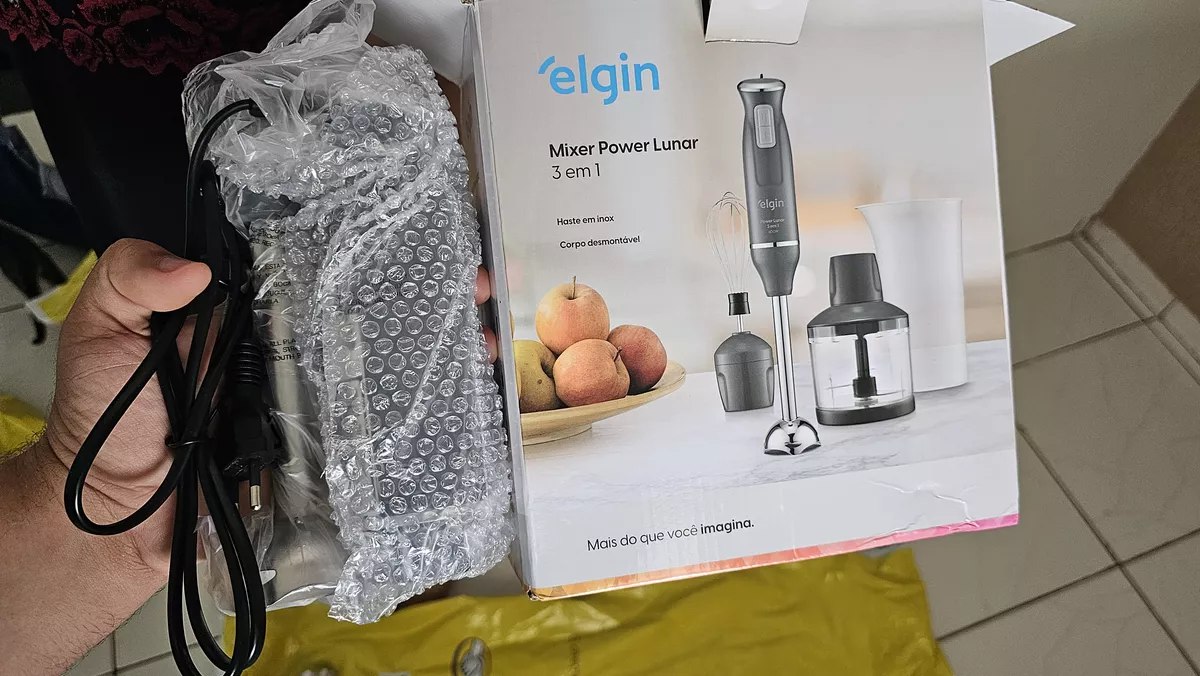 Mixer Power Inox 3 Em 1 600w Elgin Lunar -