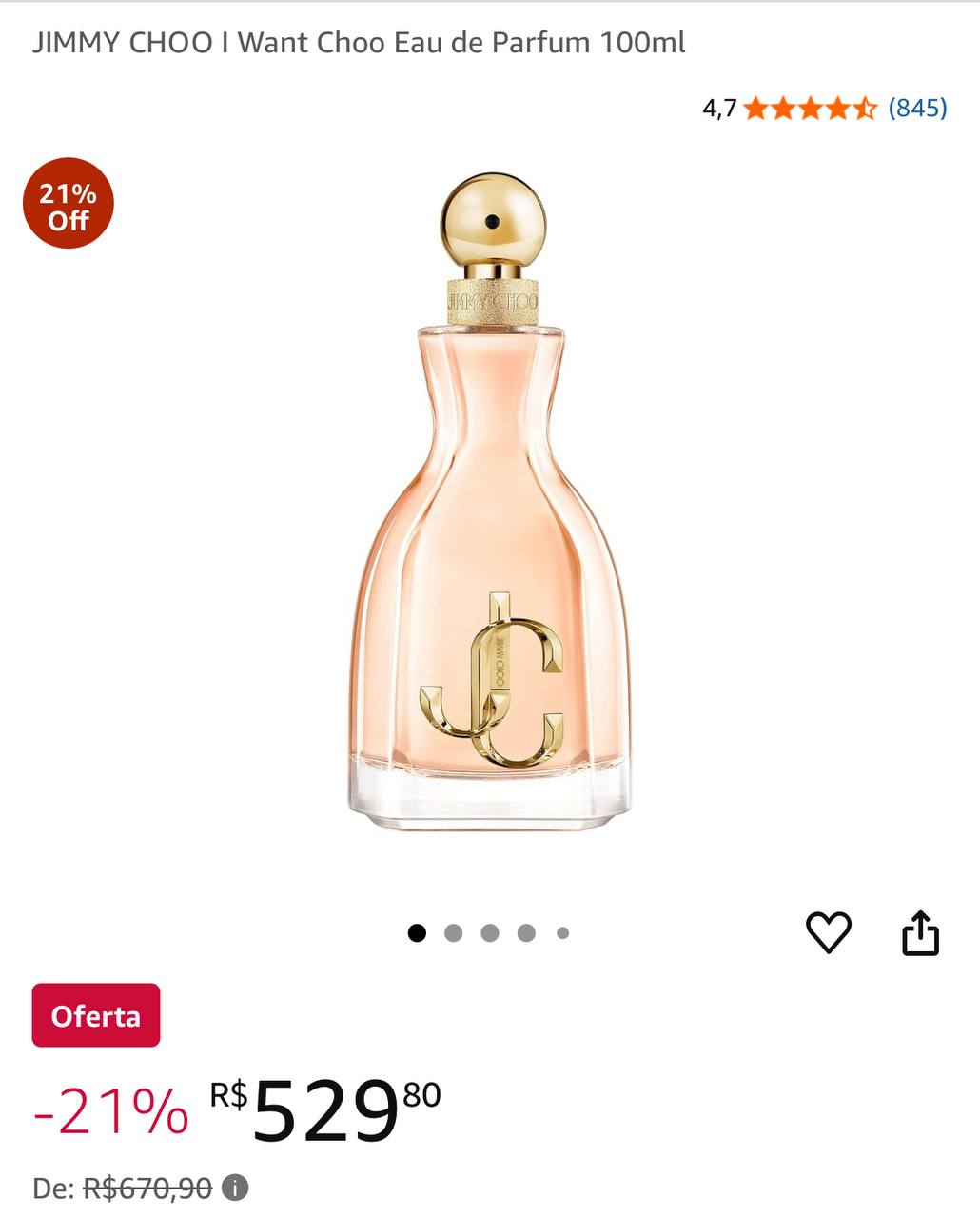 JIMMY CHOO I Want Choo Eau de Parfum 100ml