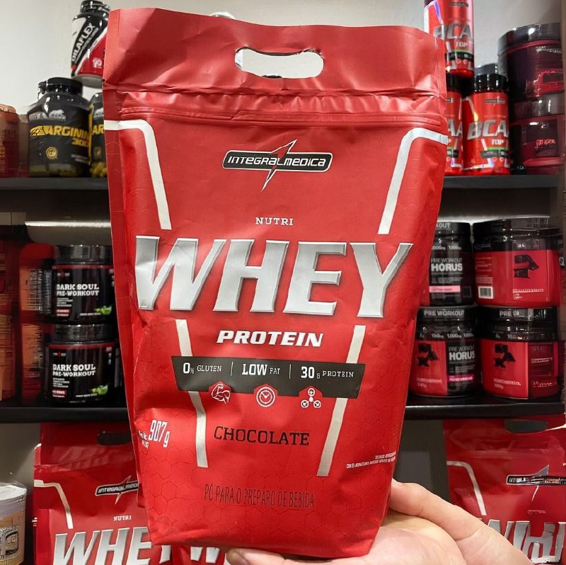 Nutri Whey Protein Pouch Chocolate 900g Integralmédica