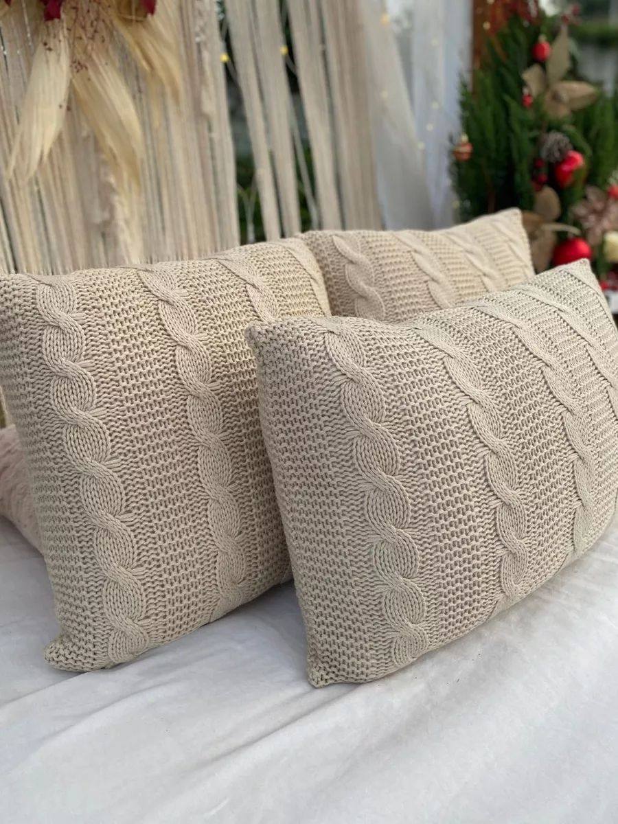 Capas De Almofada Sala Sofa Cama Decorativa Trico C/zíper NOVA YORK 45x45 50x50 60x40 50x3...