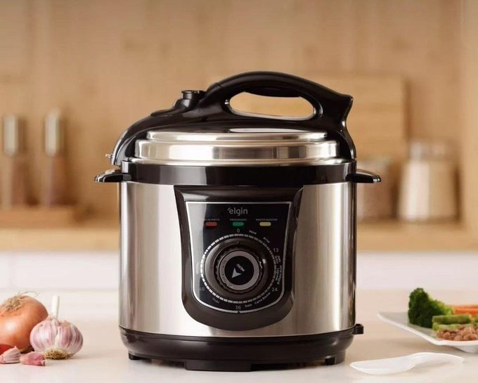 Panela Pressão Elétrica Elgin 42ppr 4 Litros 840w Aço Inox