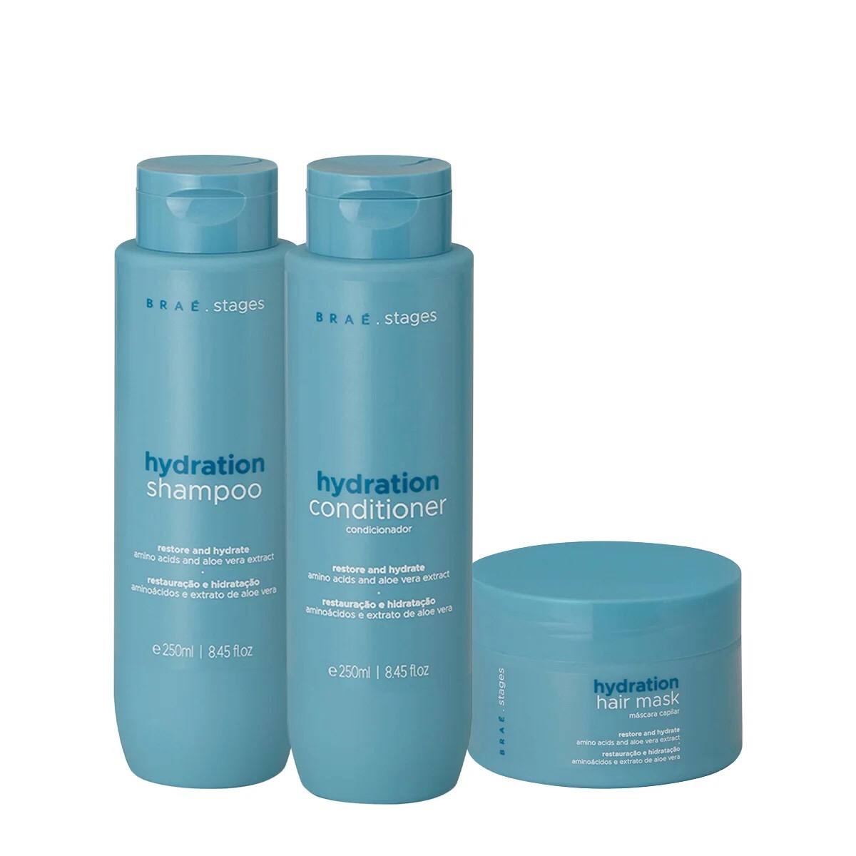 Kit Brae Stages Hydration Home Care (3 Produtos) ÚNICO
