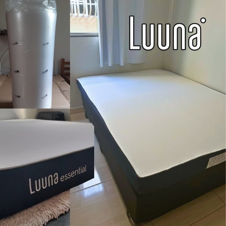 Colchão Casal Luuna Essential 1 Espuma Ergo D28 Ortopédico Firme