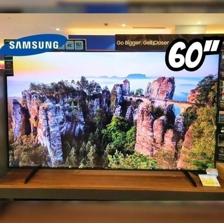 Smart TV 60” 4K UHD LED Samsung 60DU7700 - Wi-Fi Bluetooth Alexa 3 HDMI