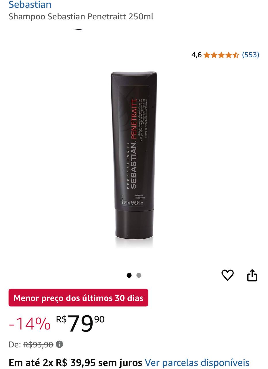 Shampoo Sebastian Penetraitt 250ml