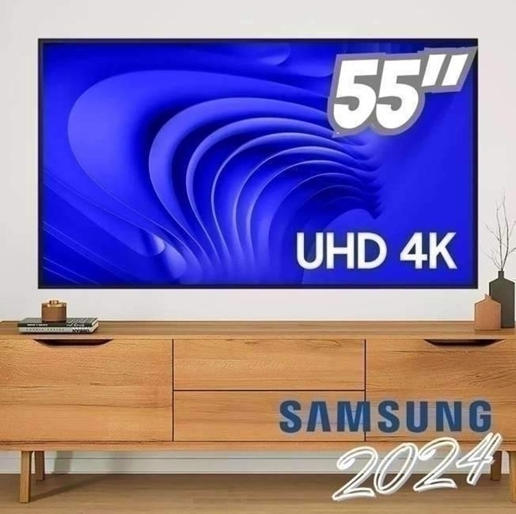 Smart TV 55” 4K UHD LED Samsung 55DU7700 - Wi-Fi Bluetooth Alexa 3 HDMI
