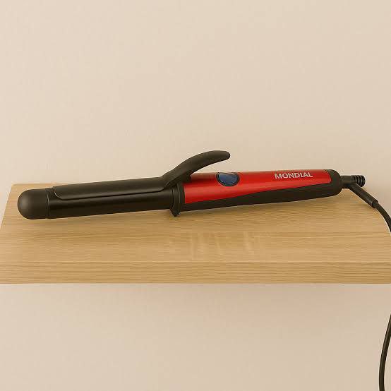 Modelador de Cachos Mondial Red Infinity - EM-12, Preto/Vermelho Bivolt