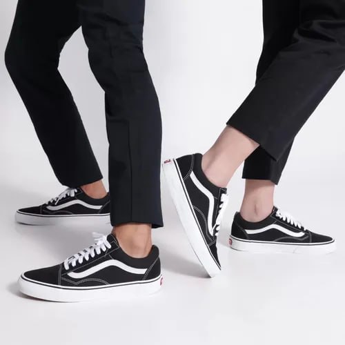 Tênis The Old Skool Tradicional Cano Baixo Unissex Black Ori
