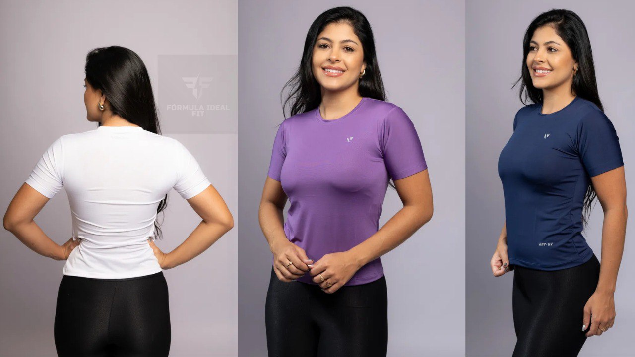 Camisas Térmica Feminina Voker Proteção Uv Dry Fit Academia