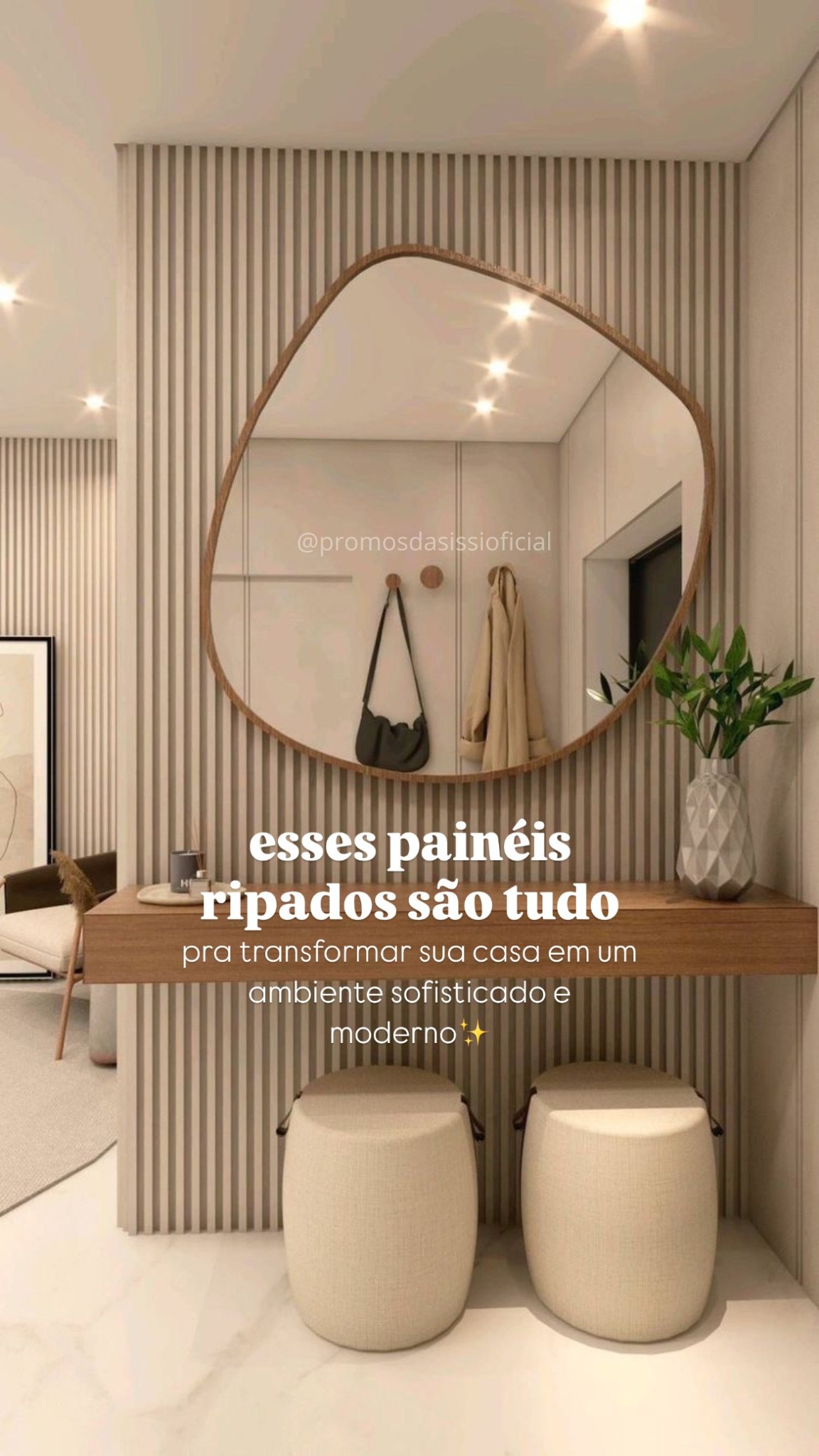 20 Revestimento Painel De Parede Ripado Decorativo MDF 45x11