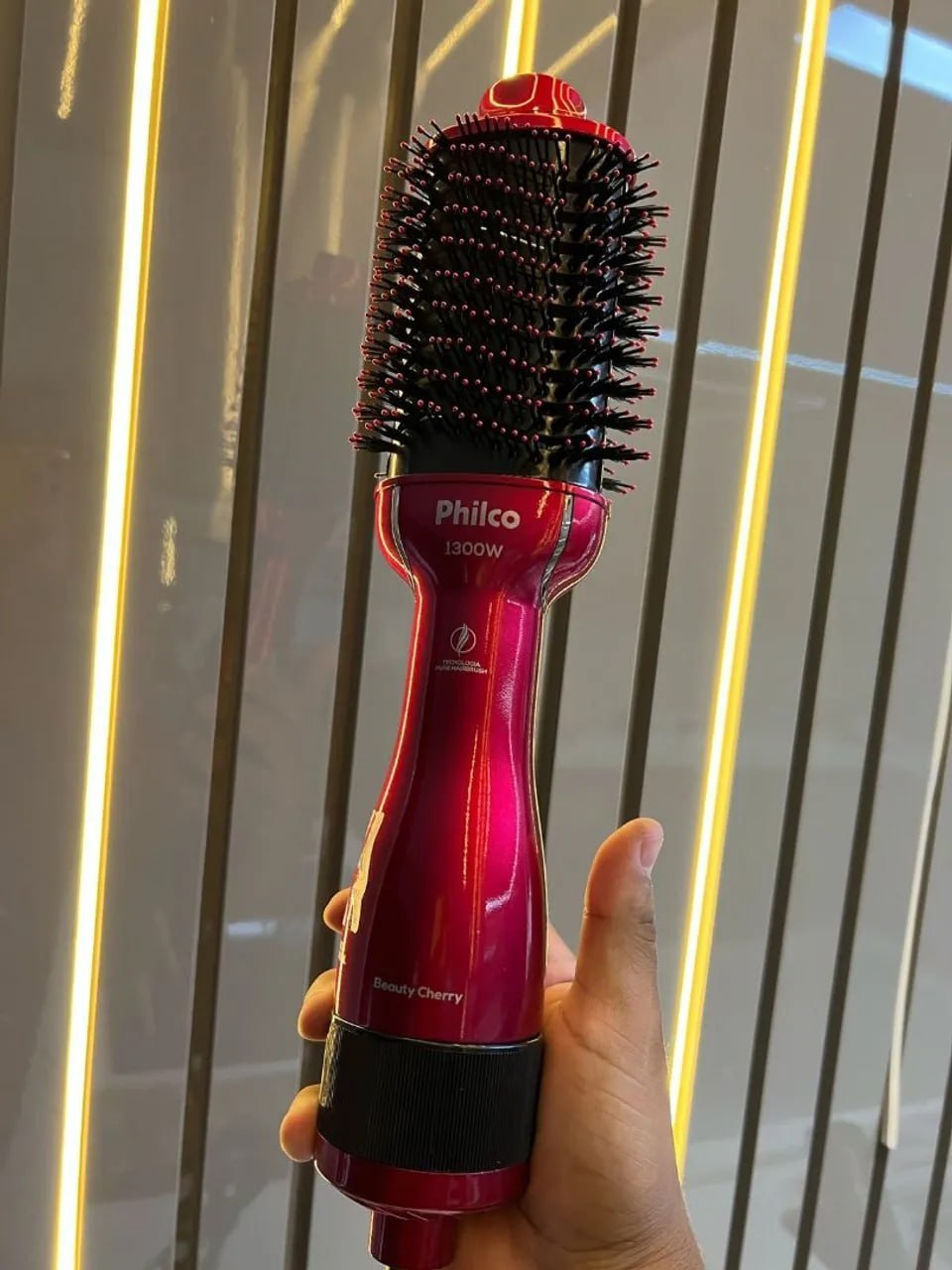 Escova Secadora De Cabelos Soft Beauty Cherry Philco Pec13 1300w 4 Em 1 Seca, Alisa, Model...