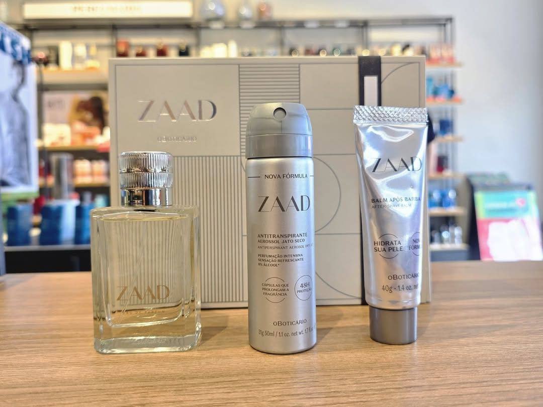 Kit Presente Zaad Masculino Boticário (3 Itens)