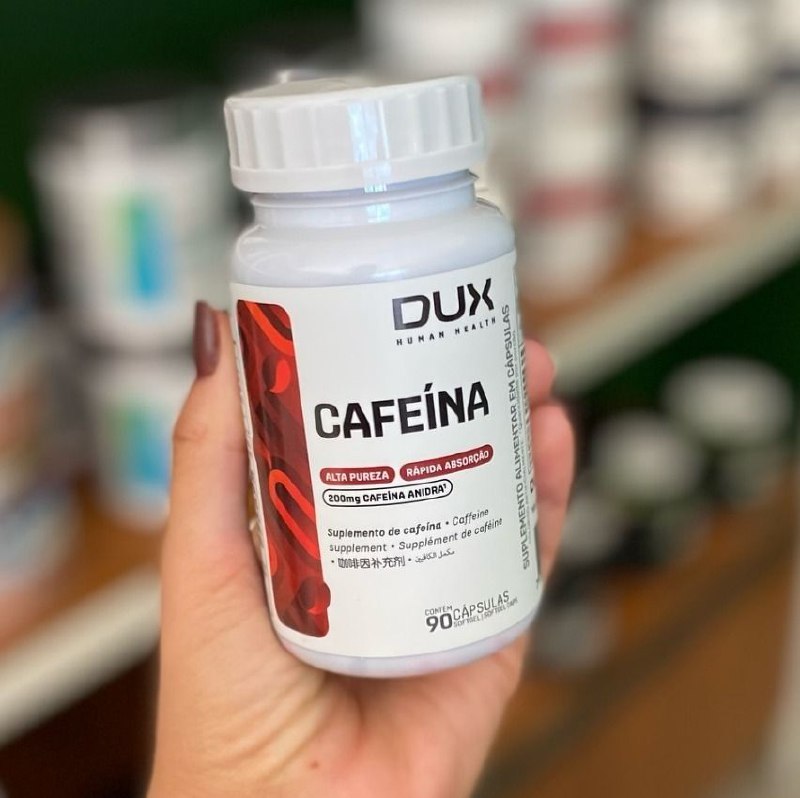 Cafeína - Pote 90 Cápsulas Dux Nutrition