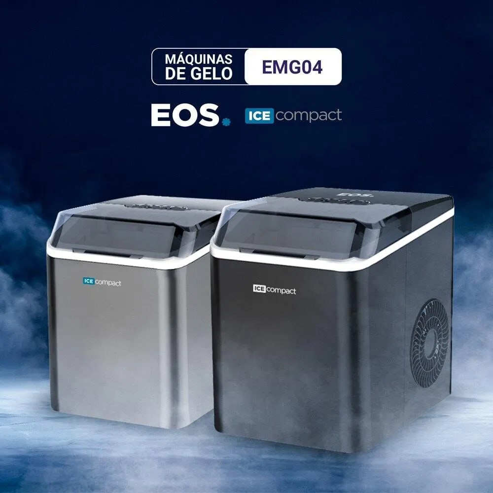 Máquina De Gelo 12 Kg Inox Ice Compact - Emg04 Eos