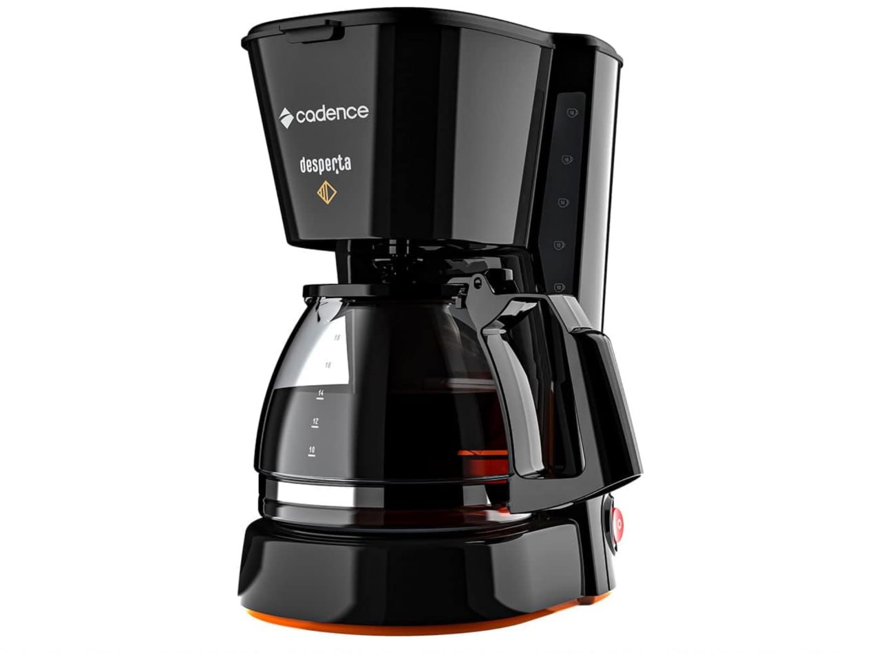 Cafeteira Elétrica Cadence Desperta Constrast com Jarra de Vidro e Filtro Reutilizável 750...