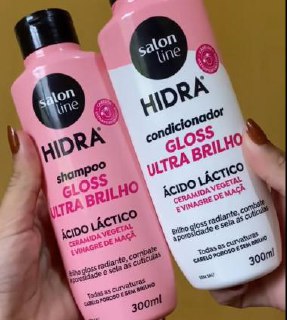 Kit Shampoo + Condicionador Hidra Nutrição e Brilho Salon Line 300ml