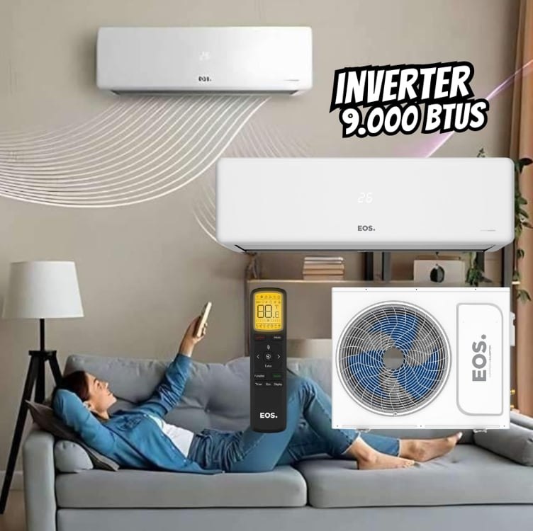 Ar-condicionado Split Inverter 9000 Btus Eos Frio