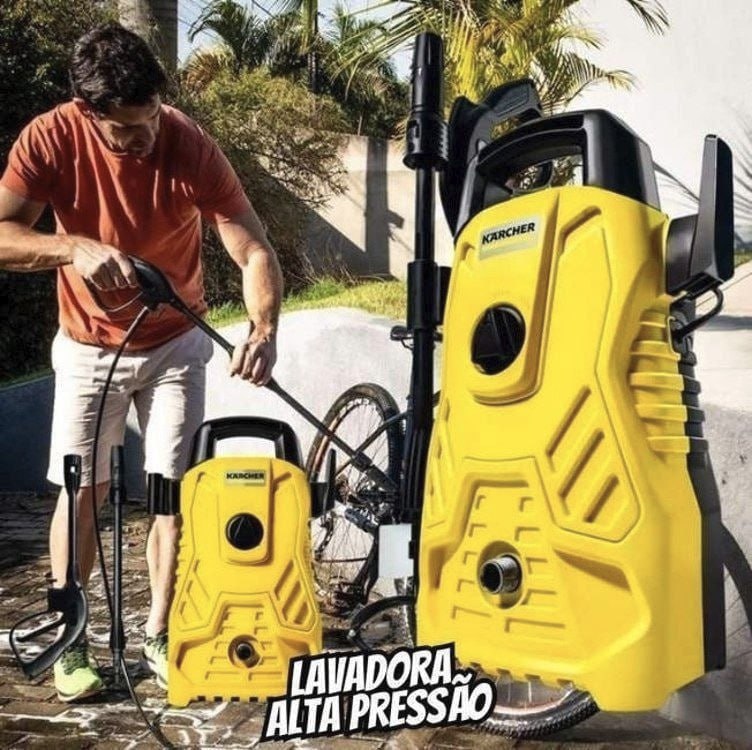 Lavadora De Alta Pressão Kärcher Compacta 1500 Psi/libras 1400w 300l/h Com Aplicador De De...