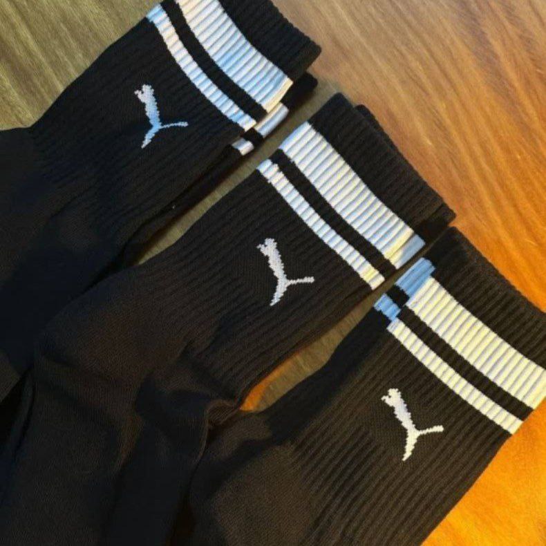Kit 3 Pares Meias Puma Cano Alto Longo