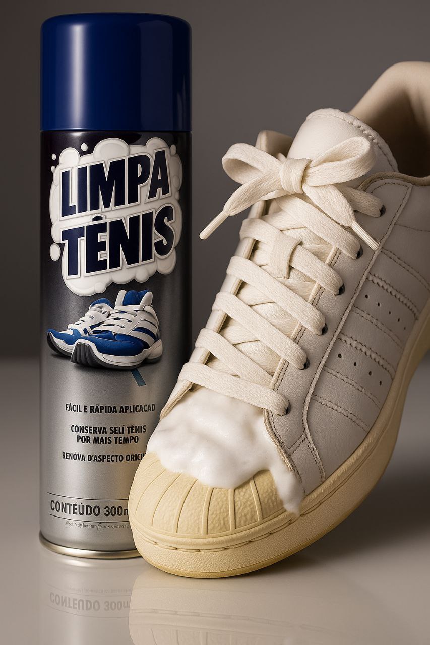 Limpa Tênis  Branco e Colorido Petroplus Spray Limpador a Seco Espuma Limpa Tenis Produto ...