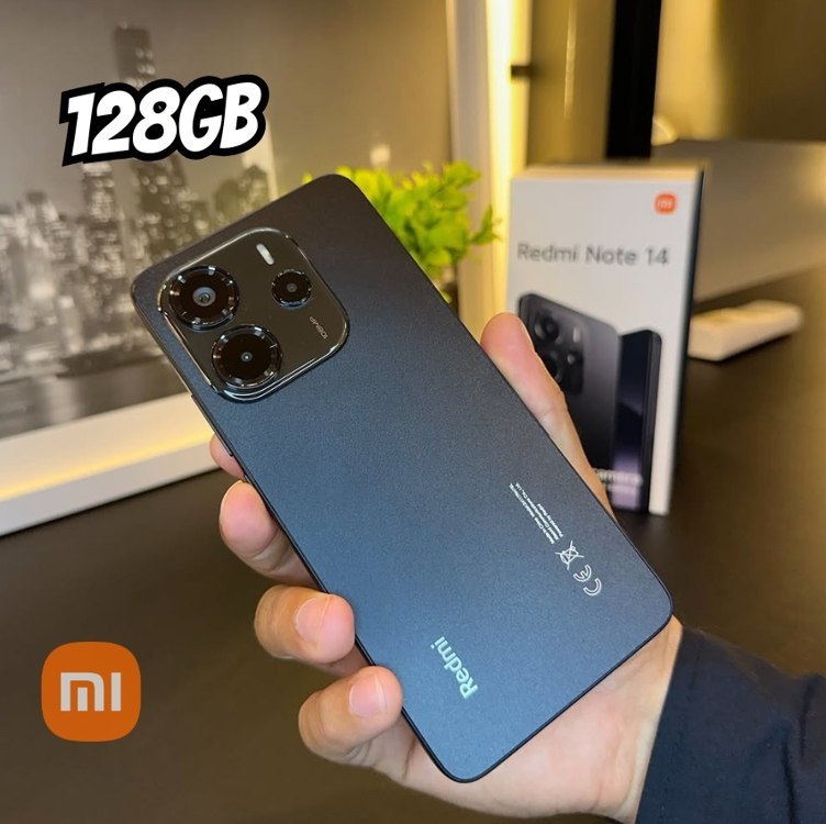 Smartphone Xiaomi Redmi Note 14 Midnight Black (Preto) 6GB RAM 128GB ROM