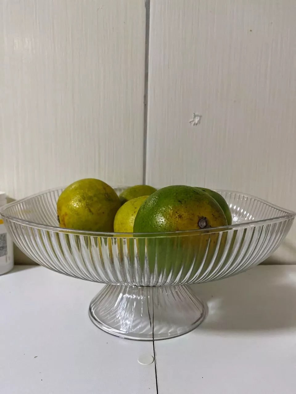 Fruteira de Mesa Acrílica Cesta Decorativa Organizador Casa Cozinha Multiuso
