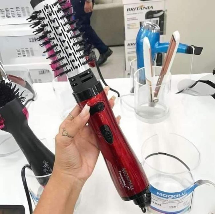Escova Rotativa Infinity Keratin Mondial Vermelho Er-11-kr