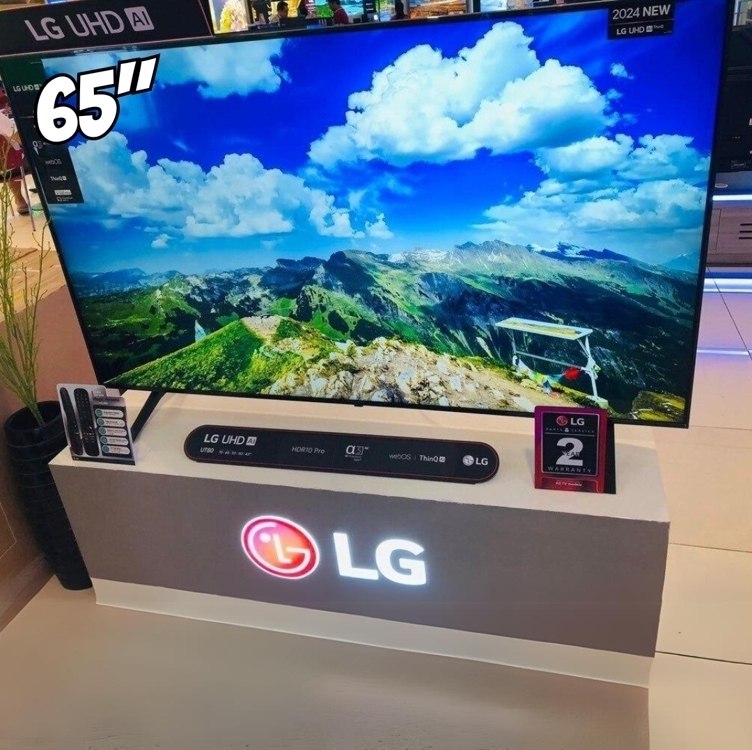 Smart TV 65" 4K LG Ultra HD 65UT8050 com Processador a5 Ger7 AI Alexa/Chromecast integrado...
