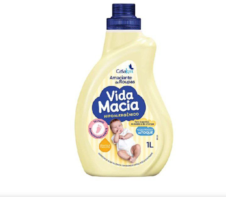 Casa Km Vida Macia - Amaciante Glicerina & Camomila, 1L