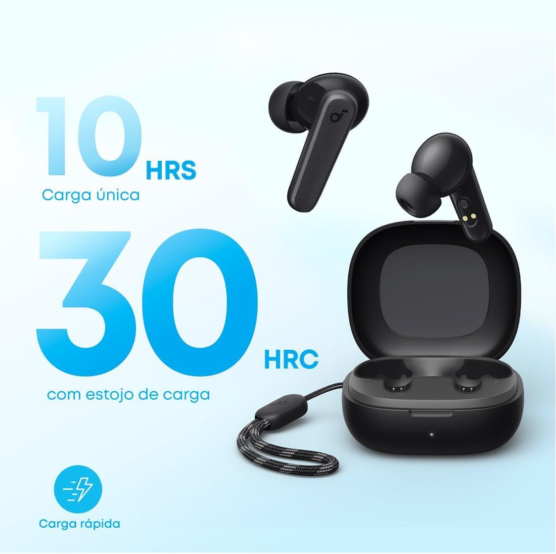 soundcore P20i da Anker Fone de Ouvido Sem Fio, Drivers de 10mm, Graves Potentes, Bluetoot...