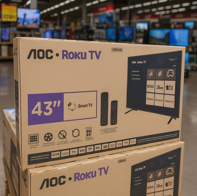 Smart TV 43" Full HD DLED AOC 43S5045/78G VA Wi-Fi 3 HDMI 1 USB