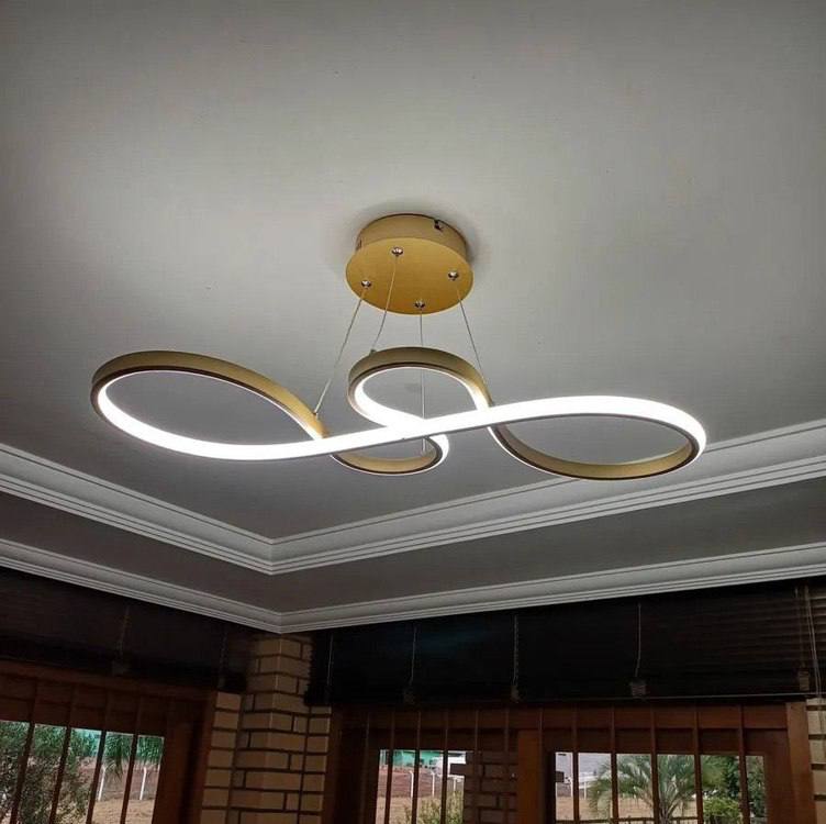 Lustre Pendente Led Nitrolux Moderno Sala Quarto Cozinha 40w Lp-016