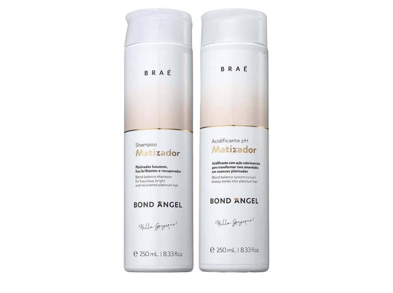 Kit Shampoo E Acidificante Braé Bond Angel 2x250ml, BRAÉ