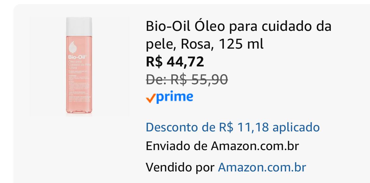 Bio-Oil Óleo para cuidado da pele, Rosa, 125 ml
